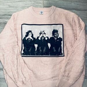 Boys lie one size Pink Graphic Sweater NEW